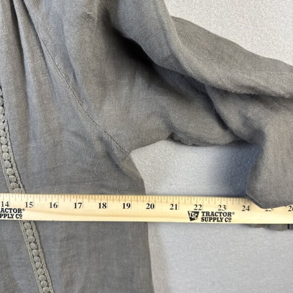 Rosemarine 100% Linen Midi Dress Womens Size‎ M Coastal Lagenlook Made in Italy - Picture 6 of 11